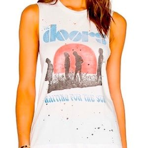 DAYDREAMER 'The Doors' distressed tank top